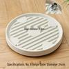 Round Movable Flower Pot Tray with Hidden Wheels and Breathable Bottom for Silent Plant Care