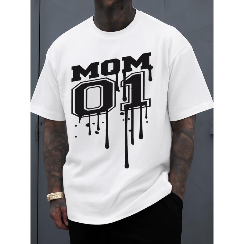 European Size Men S Crew Neck T-Shirt with a Stylish Graphic Design, Perfect for Casual Outings And Weekends. A Great Gift Idea for Father S Day S белый