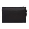 Prada Emaille Dreieck Metall Logo Nylon Kulturtasche Clutch Kleine Herren Tasche Schwarz 2NH004-064-F0002