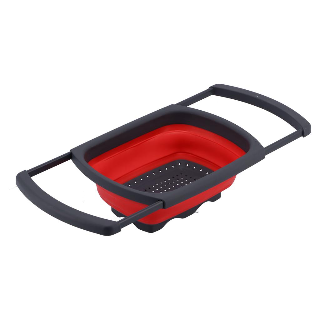 Folding Drain Basket Retractable Fruit Vegetable Washing Draining Basket for Home Kitchen Use