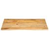 VidaXL Dessus de table à bord vivant 100x80x2,5cm bois massif manguier, dessus de table en bois, dessus de table d'appoint, 370460
