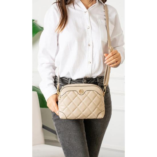 Kadın Ayarlanabilir Çapraz Askılı 4 bölmeli Omuz ve Çapraz Çanta