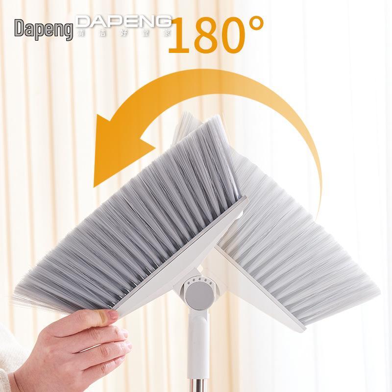 Home Broom & Dustpan Set with Comb Teeth - Perfect for Living Room Floor Cleaning