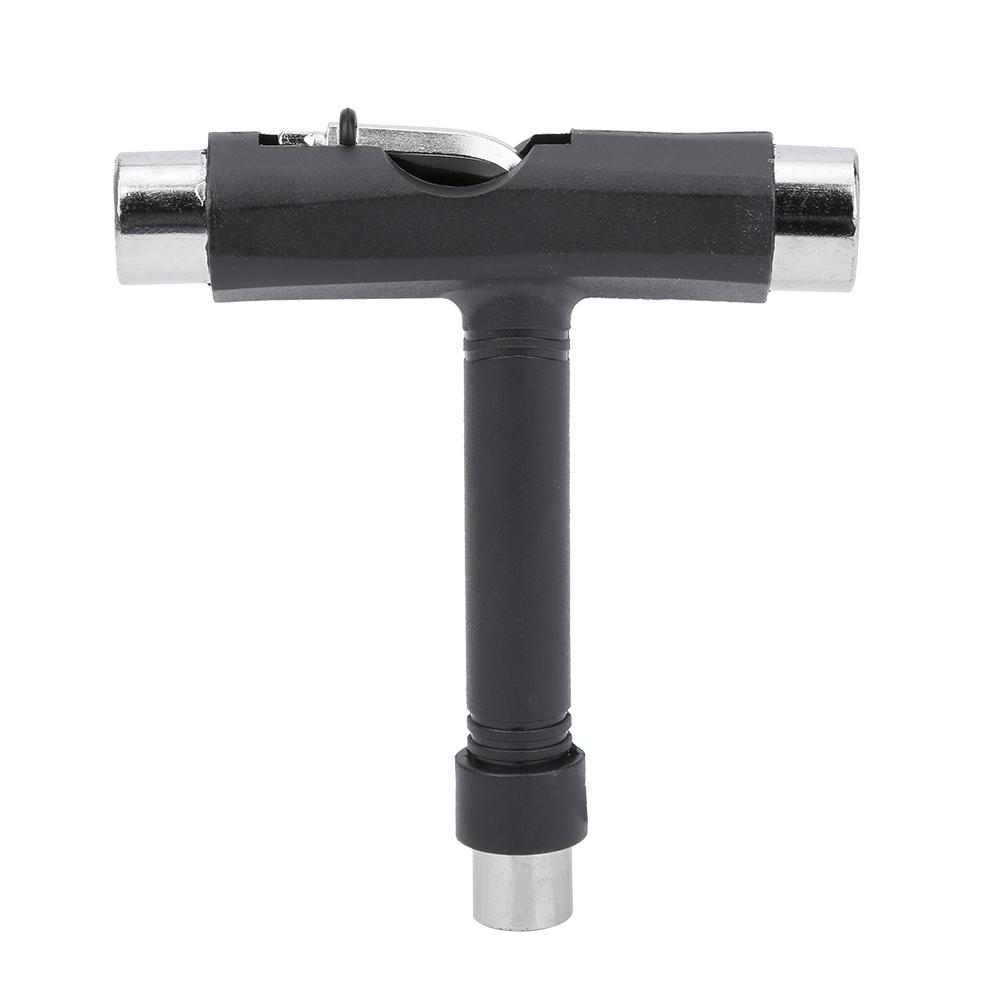 Professional Skateboard Tool Kit Multipurpose LT Type Wrench Five Functions Black