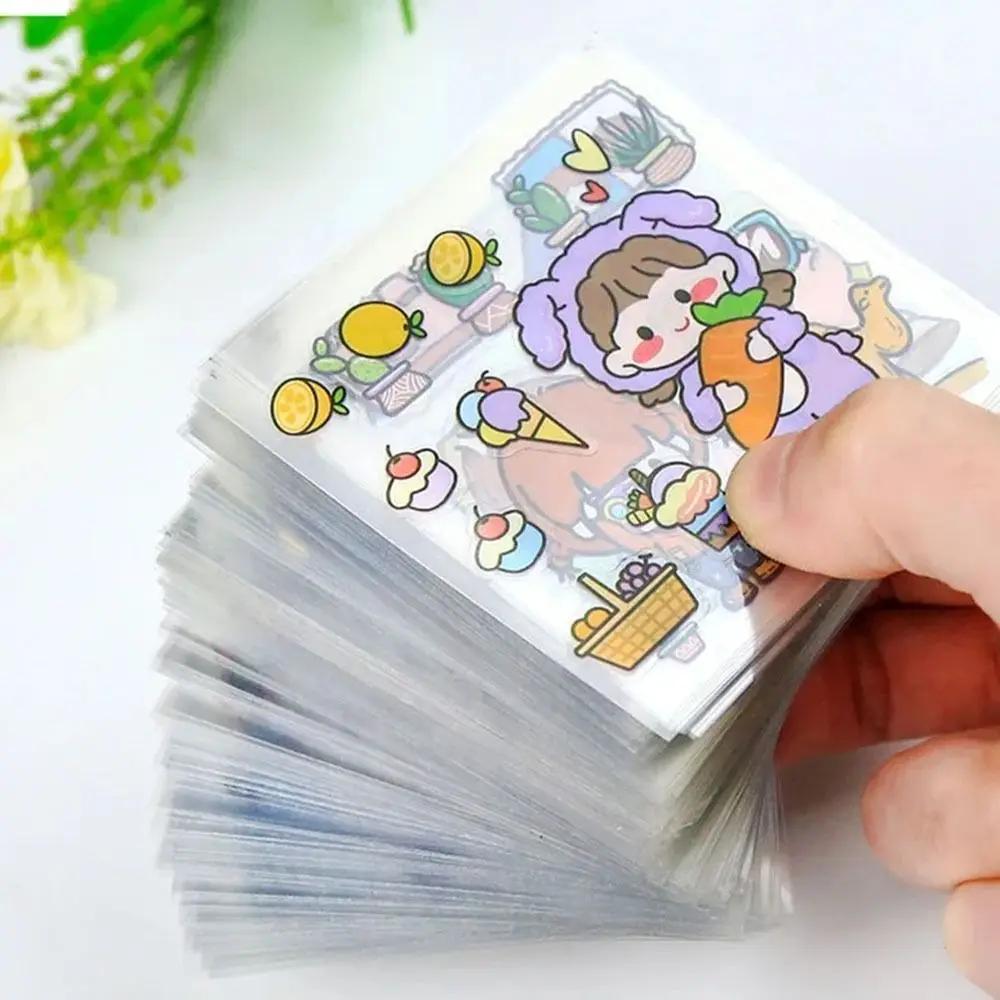 10/20/50Pcs Cute Cartoon Patterns PVC Stickers Waterproof Transparent Notebook Decoration Scrapbook Decor DIY