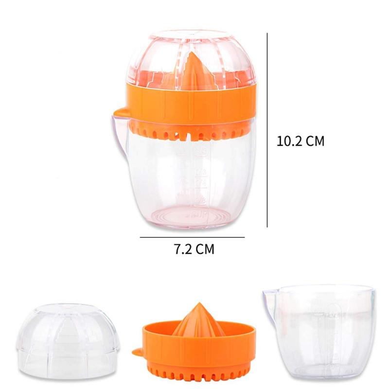 1 Pcs Lemon Juicer with Lid Plastic Manual Lemon Juicer Orange Press Cup Orange Juice Extractor with Pouring Spout Fruit Tool WBL
