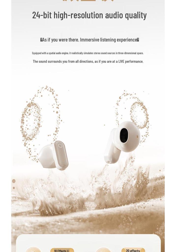 Retro Camera Bluetooth Headset: Short-Handle, In-Ear Design, Noise Reduction, Ultra-Long Battery Life, High-Quality Sound (T24)