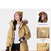 Outdoor Hooded Mid-Length Down Jacket
