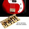 4 String Electric Bass Bridge Golden Color Bass Guitar Bridge  Electric Bass Guitar