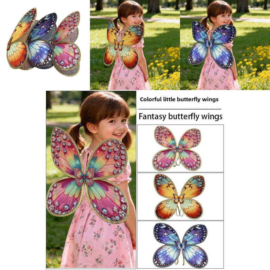 Kids Dress Up Angel Wings Fabric Material For Birthday And Themed Party Photoshoot
