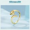 Everle Sly Fox Adjustable Sterling Silver Ring for Women