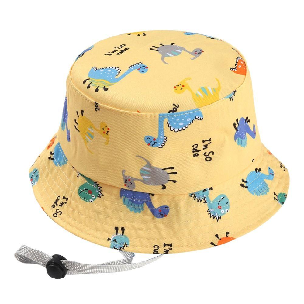 UV Protection Sun Cap Cotton Polyester Beach Cap Outdoor Kids Bucket Hat  Kids
