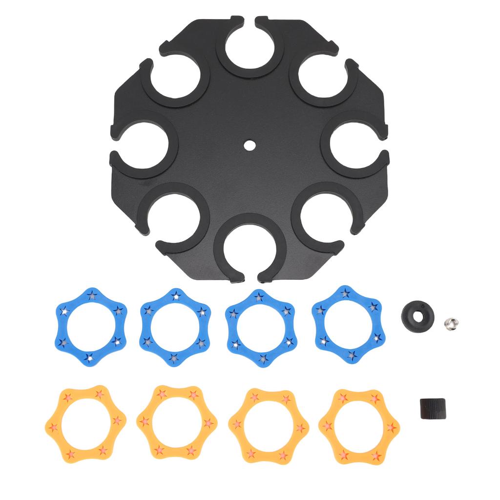 Držák na více mikrofonů 8 slotů Stojan na organizér pro více mikrofonů pro drátové a bezdrátové mikrofony 38