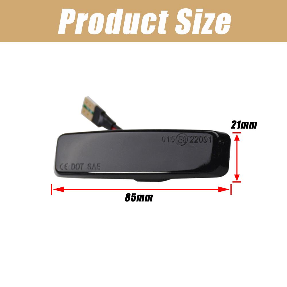 Side Marker Turn Signal Light For BMW 5 Series E39 M5 LED Dynamic Repeater Sequential Lamp Flasher Blinker 1995-2003