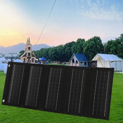 Portable Foldable Solar Panel for Camping, Solar Changer, Compatible with iPhone 16/XS/XS Max/XR/X/8/7, iPad, Samsung Galaxy LG Etc