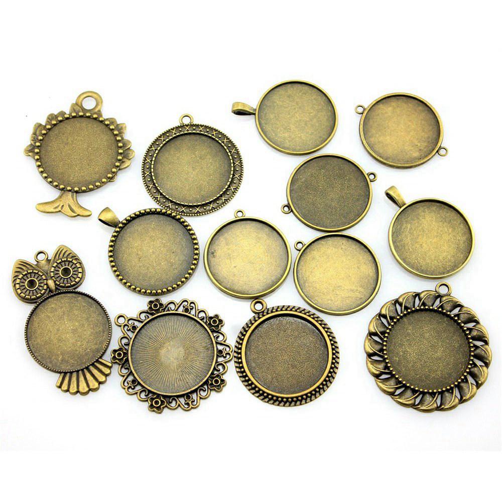 

Аксессуары Детали Микс Стеклянный Кабошон Основа Настройка Лоток Минималистичные Ювелирные Компоненты QA035 A02-40gram-30mm