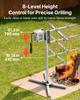 VEVOR Rotisserie Grill 8 Level Height Electric Rotisserie Grill Kit, BBQ Grills Rotisseries Kit with 60 kg Load Capacity, 38W Motor
