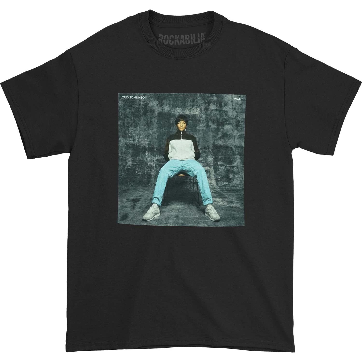 Men s Louis Tomlinson Walls in Black T-shirt Medium Black XXXL