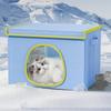 Cooling Outdoor Cat House Waterproof Dog House with 6 Ice Packs Cooling Puppy Cave for Pet Parents Trainers Animal Lovers