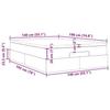 VidaXL Cadre de lit ottoman avec matelas gris 140x190 cm similicuir, cadre de lit, cadre de lit rembourré, cadre de lit 3311039