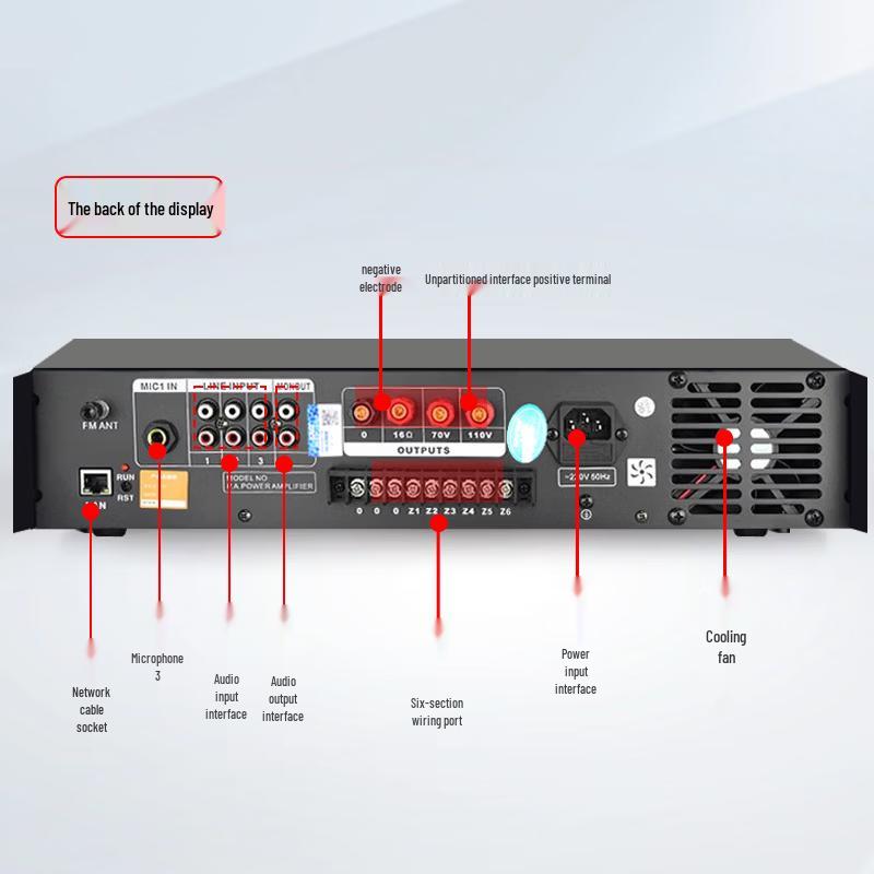 SAST T-9210 Smart IP Broadcast Power Amplifier CN Plug (adapter Included)