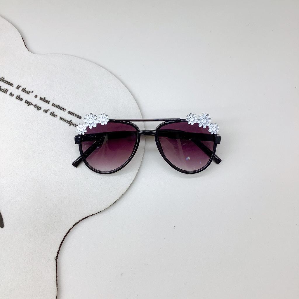 Fashion Children'S Sunglasses Cute Little Daisy Girls Sunscreen Uv Protection Sunglasses Boys Glasses Tide