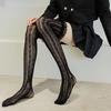 Women Sexy Lace Heart Fishnet Long Tube Mesh Over Knee Body Stockings Maid Cosplay Lolita Thigh High Fish Net Hosiery Long Socks