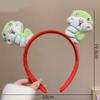 Hairpin New Year Pendant Red Hairband Plush Snake Year Headband Cute New Year Headdress  Prom Props