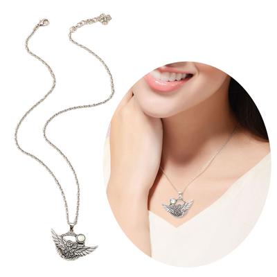 Retro Owl Pendant Necklace With Sturdy Stone Detailing Portable Accessory for Fashionable Women Daily Use Casual Wear