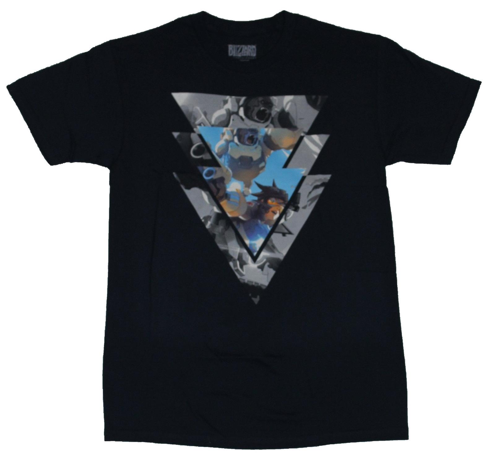Overwatch Adult New T-Shirt - For the Good Battling Triangle Game Pics XXXXL