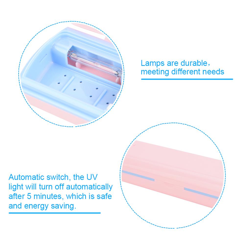 USB / Battery Charging Antibacteria UV Light Portable Toothbrush Sterilizer Cleaner