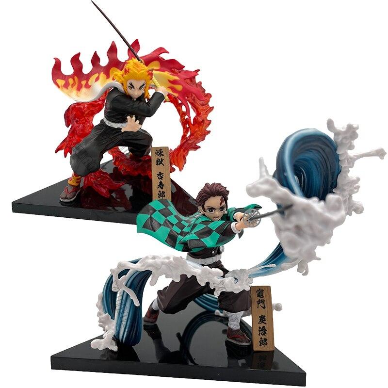 Demon Slayer Anime Figure Kamado Tanjirou Kimetsu No Yaiba Action Figure Kokushibou /Daki Figurine Doll Toys