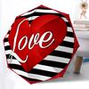 1pc Love Heart Print Automatic Opening and Closing Folding Umbrella with 8 Iron Ribs - Portable, Foldable for Travel Yy251124139