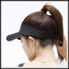 Visor Sun Visor Plain Hat Brim Line Simple Long Brim Cap CA527 [White Fang] Women's (Blue)