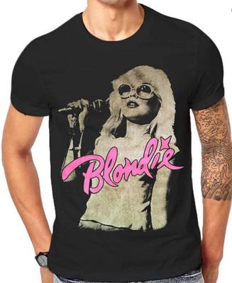 REBAJA Camiseta Blondie Genial Retro Vieja Banda Camiseta Negra Camiseta Vintage Unisex