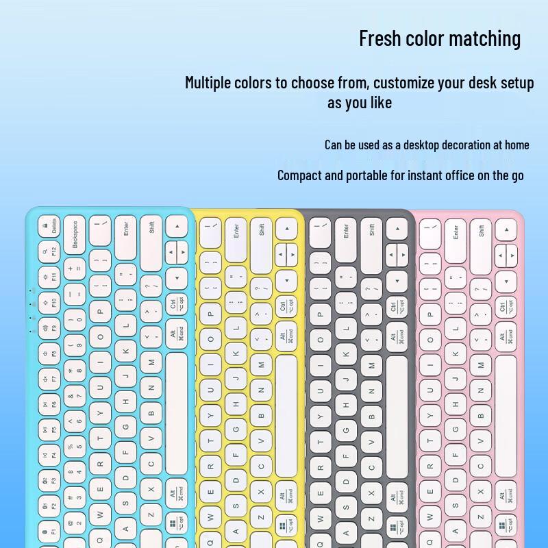 N3W Ultra-Thin Portable Wireless Bluetooth Dual Mode Keyboard