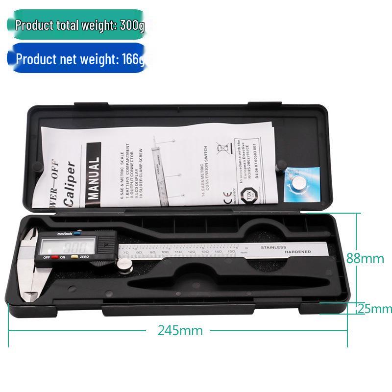 Șubler Vernier Digital din Oțel Inoxidabil 0-150mm