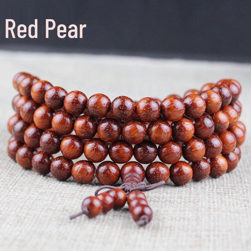 Wooden Sandalwood Buddhist Bead Bracelets - 108 Beads, Unisex Jewelry for Couples