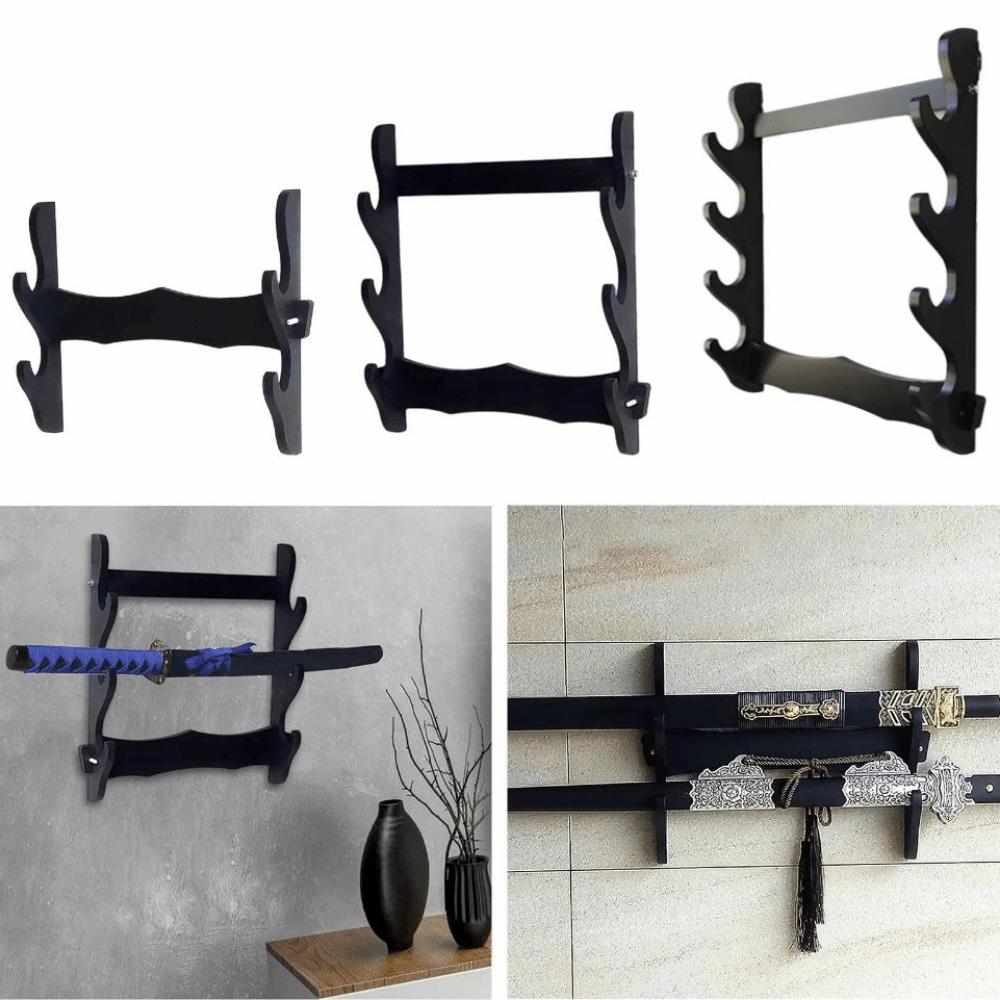 Space Saving Wall Lightsaber Hangers Samurai Lightsaber Storage Shelf  Japanese Style Decor