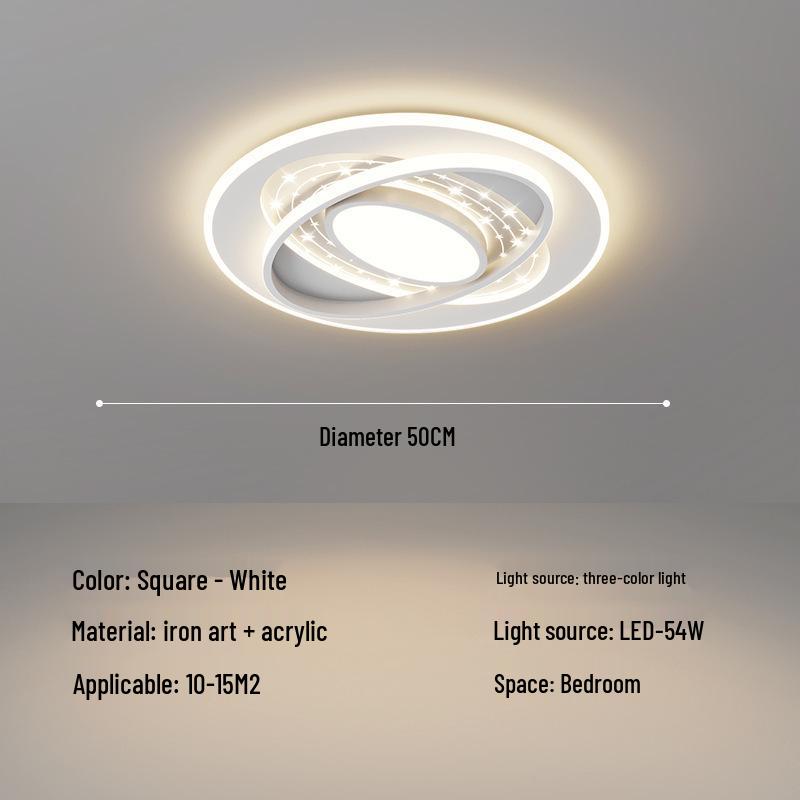 Nordic Rectangular LED Ceiling Light for Living Room and Bedroom