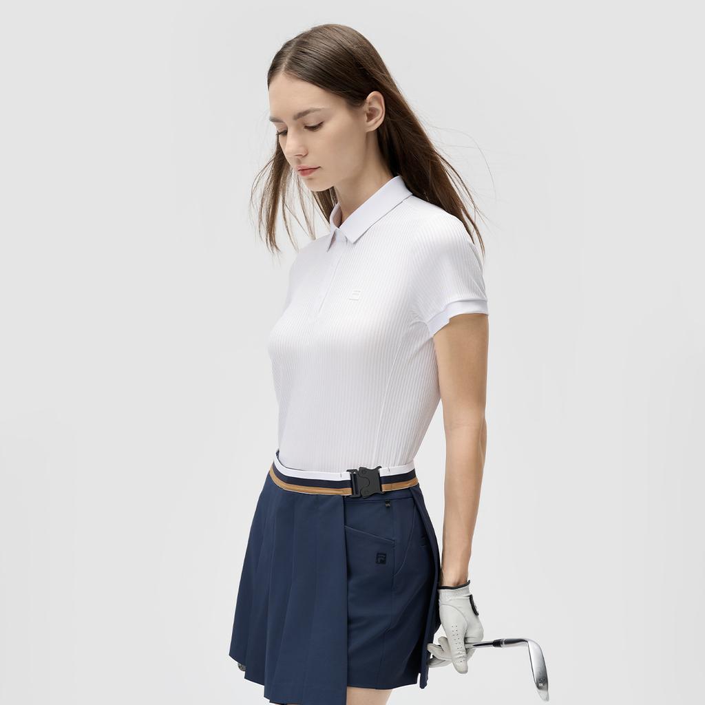 New FILA Polo Shirt Women's Jade White A11W435128FWT