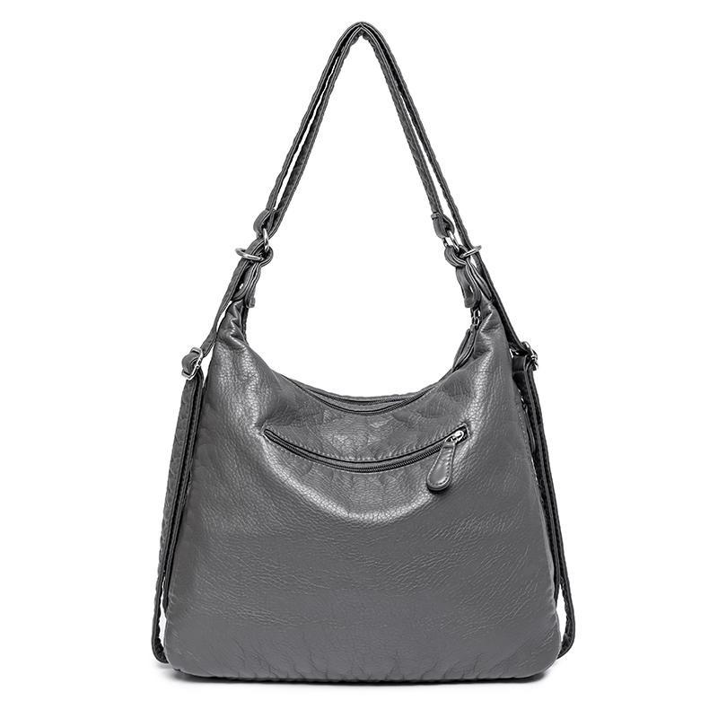 2025 New Large Capacity Middle Aged Women's Bag Multi Layer Lightweight Mother Bag Pu Leather Crossbody Bag Multifunction Shoulder Bag