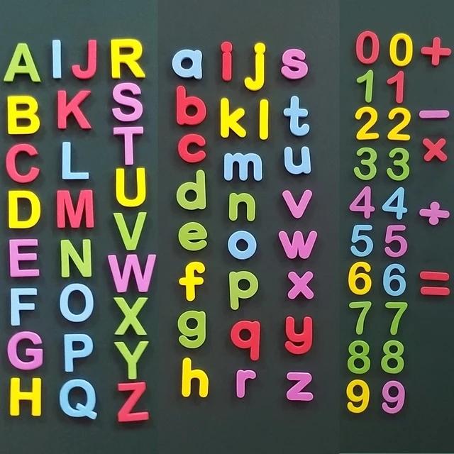 

24-76 шт. Наліпки на холодильник з пінопласту ЕВА, магнітні літери алфавіту для складання слів, лічби, раннього навчання, освітні іграшки для дітей