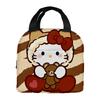 Hellokitty Handheld Meal Bag Cartoon Bento Bag Insulated Lunch Box Bag With Rice Storage Bag Portable