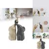 Elephants Handcrafted Ceramic Animal Sculpture With Creative Artistry For Party Decor