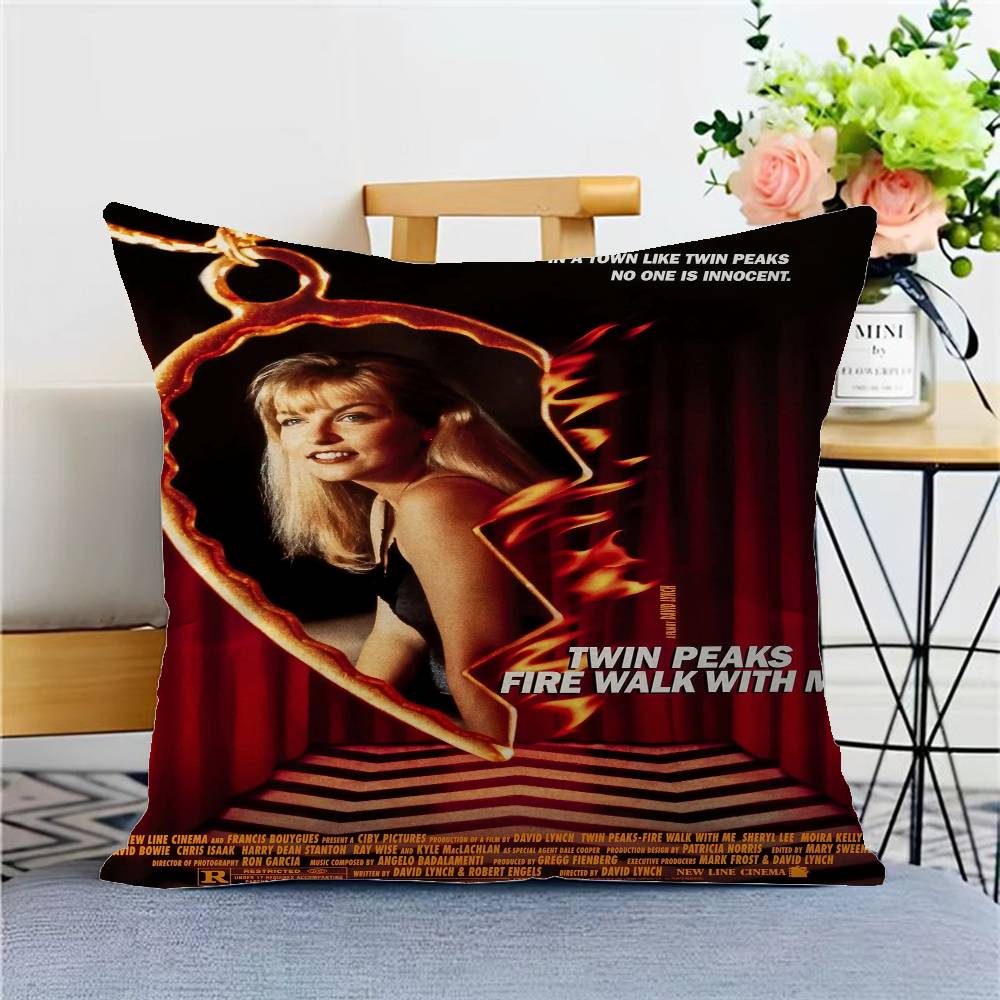 Twin Peaks Tv Series Shows Anime Lucky Dragon Pillow Cover Sofa Cushion Cover Home Room Decoration Children Gift