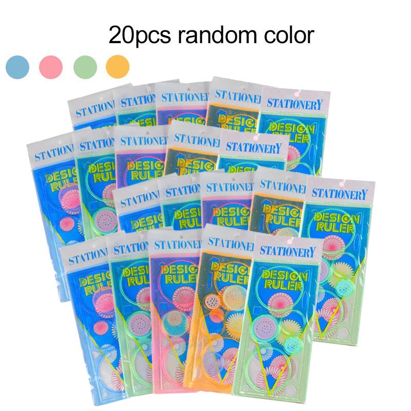 1~20Pcs Creative Gears Geometry Spirograph Drawing Stencils Set Children Painting Template Art Crafts Kids Educational Toy Tmz