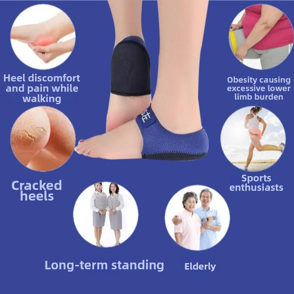 Adjustable Heel Spur Support U-Shaped Silicone Gel Silicone Heel Protector  for Man Woman