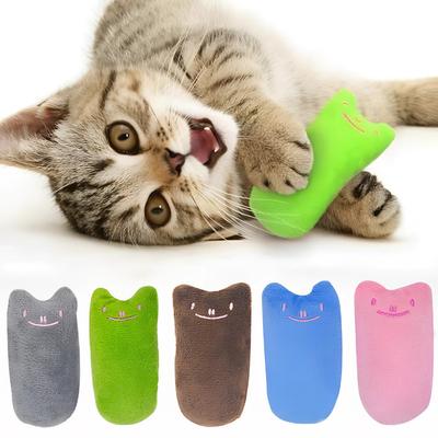 Cat Toy Pet Chewing Cat Mint Toy Claws Thumb Bite Funny Interactive Plush