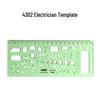 Multi-Function Drawing Template Ruler for Circles, Ellipses, Furniture, Architecture, Geometry, Mathematics, and Interior Design.
